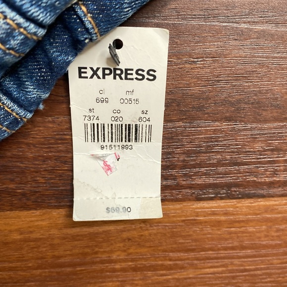 Express Jeans, women’s, 4, blue, high rise jeans, NWT - Picture 2 of 6